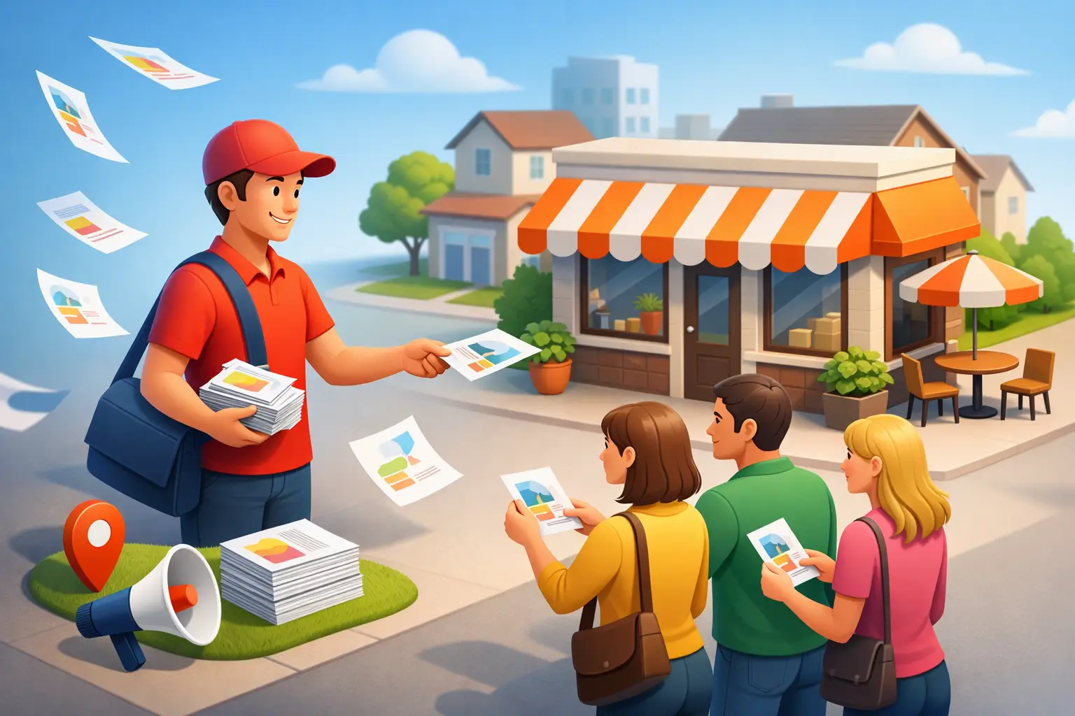 Volantinaggio per attività locali che porta clienti