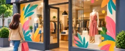 Guida alle vetrofanie per negozio che attirano clienti